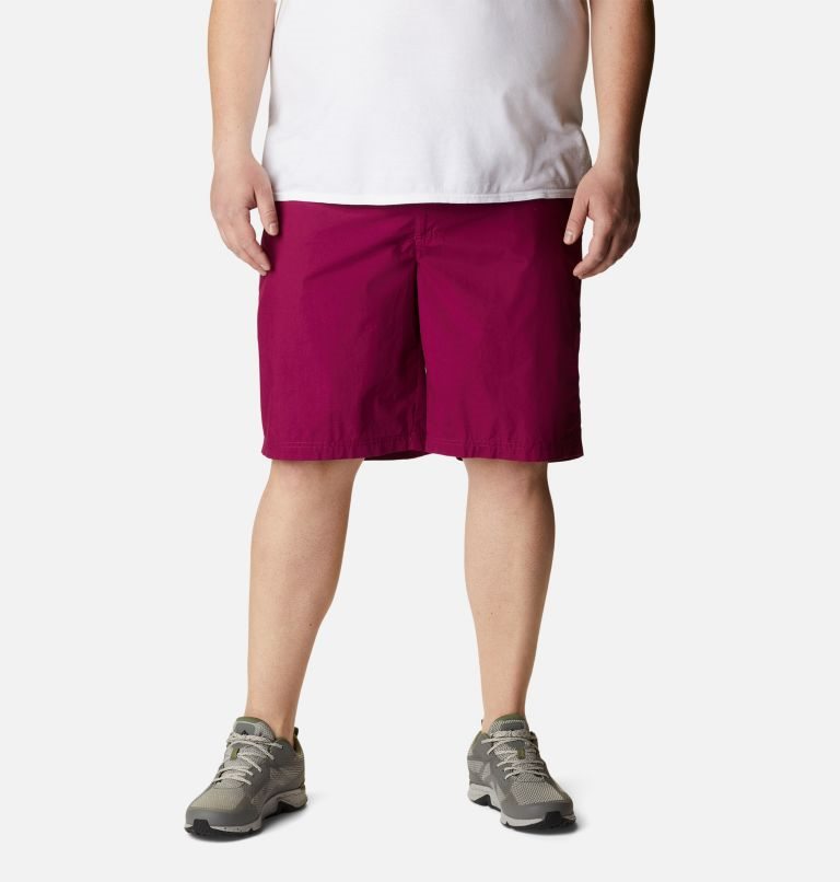 Men\'s Columbia Washed Out Shorts Fuchsia | Plus Size CA-ZALC1